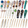 30 Pcs Acrylic Resin Barrettes Cridoz Barrettes and Pearl Hair Clips for Women Banges Hair Accessories