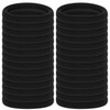 Anezus 50 Pcs Thick Black Hair Ties Large Elastics Bulk Hair Ties Stretch Hair Bands Ponytail Holders for Thick Heavy an