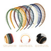 WOVOWOVO Plastic Hair Bands with Teeth 10 Packs Thin Headbands for Women Girls Teens Non Slip Hair Comb Head Bands Hair