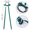 PAGOW 10 Pieces Long Silk Ribbon Hair Bands Colourful Hair Scarf with Bow Silk Hair Ties Satin Hair Scrunchies for Women