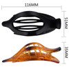 CROWN GUIDE Hair Claw Clips for Long Thick Hair Womens Crystal Plastic Curved Side Slide Hair Clips Comb Girls Ladies Be