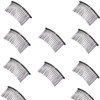 LOVEF 10pcs 20 Teeth Twist Magic Hair Comb Pin Black Hair Accessories Iron Women Lady Vintage Handmade DIY Hair Jewelry