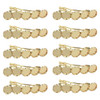 10 Pieces Metal Hair Clips with Blank Round Tray Base Fits 12mm Round Hair Clip Cabochon Settings Hair Barrettes with Bl
