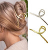 Brinie Hair Claw Clips Gold Metal Clips Claw Large Hair Clip for Thick Thin Hair Hair Accessories for Women and Girls 2P