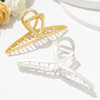 Brinie Hair Claw Clips Gold Metal Clips Claw Large Hair Clip for Thick Thin Hair Hair Accessories for Women and Girls 2P