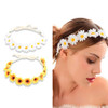 Kilener Sunflower Crown Hair Wreath Daisy Headbands for Women Girls Adjustable Floral Headpiece Hippie Flower Headband H