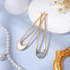 Lurrose 2pcs Hair Sticks Vintage Metal Hair Pins Moon Elegant Hair Chopsticks U Shaped Headdress Hair Styling Accessorie