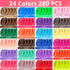 Baby Hair Ties Toddler Hair Accessories 292PCS Ponytail Holders Hair Ties for Girls Kids Elastic Hair Bands with Organiz