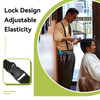 Hairdressers Belt Bag PU Leather Adjustable Mobile Belt Scissors Leather Pouch for Storage of Hairdressing ToolsBlack