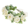 Vividsun Women Flower Crown Floral Headpiece Festival Wedding Hair Wreath Floral Crown White