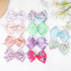 24PCS 45Inch Bows for Girls Boutique Grosgrain Ribbon Rainbow Hair Bow Alligator Hair Clips Pigtail Bows Unicorn Hair Cl