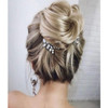 Unicra Bride Silver Wedding Hair Comb Rhinestone Bridal Headpiece Sparkly Crystal Hair Accessorie for Women and Girls AS