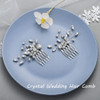 Unicra Bride Silver Wedding Hair Comb Rhinestone Bridal Headpiece Sparkly Crystal Hair Accessorie for Women and Girls AS