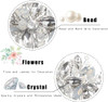 Yean Wedding Hair Comb Silver Rhinestones Opal Crystal Vintage Bridal Hair Clips Accessories for Brides and Bridesmaids