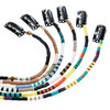 minihope 21 Inch Bright Spacer Bead Hair Wrap Set with Tassels Hair Clips and Retro Charm 6 Styles for Women and Girls