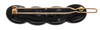 France Luxe Scalloped Tige Boule Barrette Nacro Black