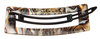France Luxe Cutout Rectangle Plastic Tige Boule Barrette Onyx
