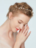 FXmimior Bridal Wedding Hair Vine Crystals Rhinestone Leaf Headband Wedding Party Evening Hair Accessories gold
