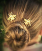 FXmimior Bridal Honeybee Bobby Pins Wedding Party Hair Pins Hair Accessories pack of 3 gold