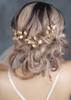 FXmimior Bride Hair Accessories Hair Pins Clip Bobby Pins Vintage Gold Leaf Bridesmaid Headpiece Customised Wedding pack