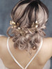 FXmimior Bride Hair Accessories Hair Pins Clip Bobby Pins Vintage Gold Leaf Bridesmaid Headpiece Customised Wedding pack