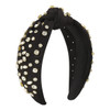 Fashion Women Knotted Jeweled Headband Crystal Embellished Mixed Top Hairband ladies Twist Nylon Hair Accessories for Gi