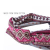 CHARM Boho Twist Turban Headband Stretchy Cotton Hair Wrap Hairband for Women Red