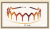 2PCS Women Sharks Tooth Plastic Headband Hair Comb Hair Hoop Black and Brown Highgrade Hairband Headwear A