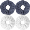 IVARYSS Super Towel Scrunchies for Drying Hair Absorbent and Soft Microfiber for Frizz Free Large Thick Ponytail Holder