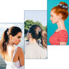 Scrunchies for Hair12 Pcs Soft Hair Scrunchy Bobbles Elastic Hair Bands Ties Donut Hair Accessories for Women Ponytail H