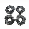 CONOFA 4 Pack Hair Elastics Scrunchies waterproof Faux Leather Scrunchy Bobbles Soft Elegant Elastic Hair Bands Hair Tie