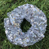 4 Pcs Sequin Hair Scrunchie Hair Bobbles Metallic Elastics Ponytail Holders Hair Wrist Ties Bands Cloth Scrunchies for S