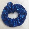 4 Pcs Sequin Hair Scrunchie Hair Bobbles Metallic Elastics Ponytail Holders Hair Wrist Ties Bands Cloth Scrunchies for S