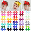 jollybows 40pcs Baby Girls Grosgrain Ribbon Hair Bows Headbands 4 Elastic Hair Band Hair Accessories for Infants Newborn