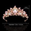 NODG Rose Gold Tiaras and Crowns for Women Pink Crystal Wedding Tiaras for Women Birthday Party Headbands Prom Pageant T