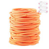 Coobbar 100pcs Women Elastic Hair Ties Band Ropes Ring Ponytail Holder Orange