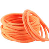Coobbar 100pcs Women Elastic Hair Ties Band Ropes Ring Ponytail Holder Orange