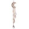 Romantic Crescent Moon Star Crystal Dangle Hairpin Rhinestone Beads Hair Clips Bridal Jewelry Tassel Drop Hair Pins Bobb