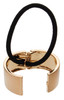 L Erickson Brushed Metal Cuff Ponytail Holder Brushed Gold