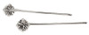 L Erickson Little Gem Bobby Pin Pair CrystalSilver