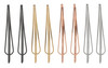 L Erickson Metal Drop Bobby Pin Clip Go 8Pack GunmetalSilverGoldRose Gold
