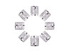 WOIWO 100PCS Aluminum Dreadlocks beads Dread Locks Adjustable Metal Cuffs Hair Decoration Braiding Hair Jewelry Silver