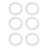 Spiral Hair Ties Clear Plastic Coil Hair Bands No Crease for Women Girl Stretchy Phone Cord Hair Elastics Scrunchies Hai