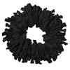 Kenz Laurenz 100 Hair Ties No Crease Ribbon Elastics Ouchless Ponytail Holders Hair Bands 100 Hair TiesBlack
