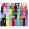 Kenz Laurenz 100 Hair Ties No Crease Ribbon Elastics Ouchless Ponytail Holders Hair Bands 100 Hair TiesPrints and Solids