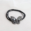 Xiwstar 6Pcs Korean Fashion Scrunchies Rhinestone Crystal Butterfly Hair Ties Three Layers Hair Bands Accessories for Wo