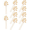 10 Pieces Bride Hair Accessories Vintage Gold Leaf Hair Pins Bridesmaid Headpiece for Wedding Hair Pins Bride and Brides