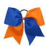 16PCS 8 Large Cheer Hair Bows Ponytail Holder Elastic Band Handmade for Cheerleading Teen Girls College Sports 16 Pcs Ro