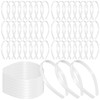 Hotop 100 Pcs Plastic Headbands Bulk 1 Inch Wide Craft No Teeth Plain Headbands DIY Hair Band Accessories for Girls Wome