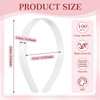 Hotop 100 Pcs Plastic Headbands Bulk 1 Inch Wide Craft No Teeth Plain Headbands DIY Hair Band Accessories for Girls Wome
